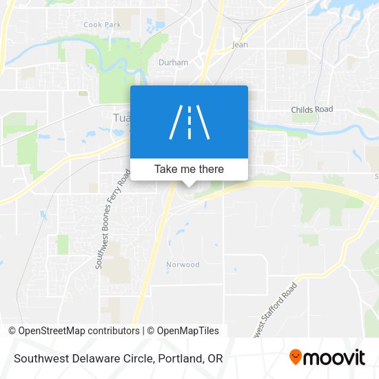 Southwest Delaware Circle map