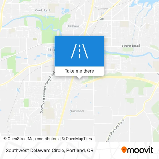 Southwest Delaware Circle map