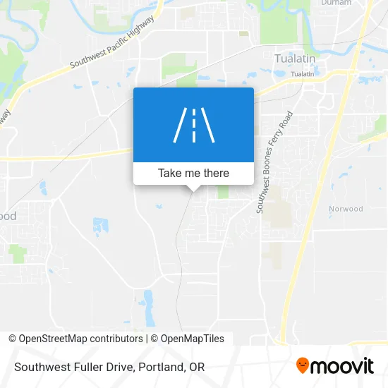 Southwest Fuller Drive map