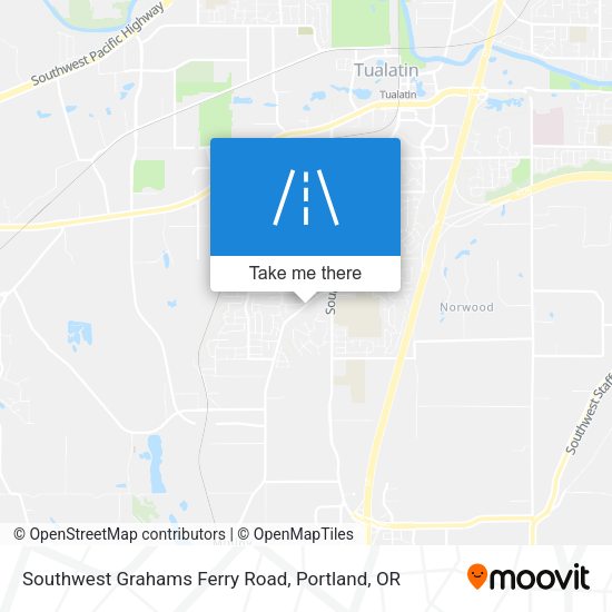 Mapa de Southwest Grahams Ferry Road