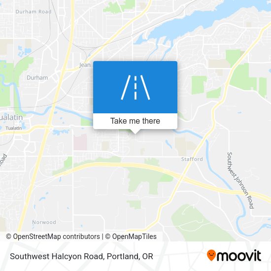 Southwest Halcyon Road map