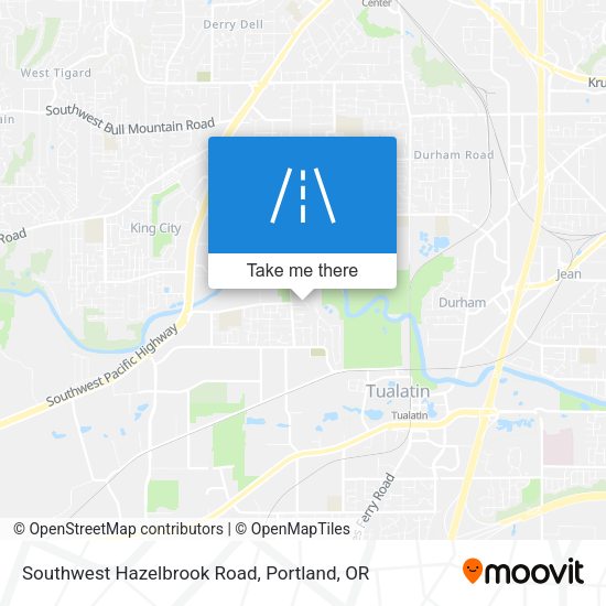 Mapa de Southwest Hazelbrook Road