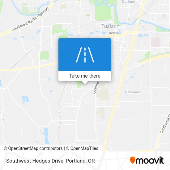 Southwest Hedges Drive map