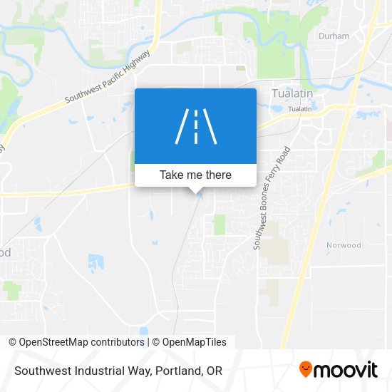 Southwest Industrial Way map