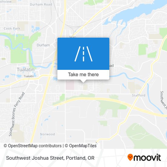 Southwest Joshua Street map