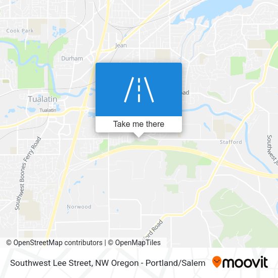 Southwest Lee Street map