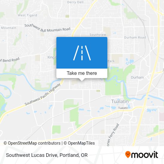 Southwest Lucas Drive map