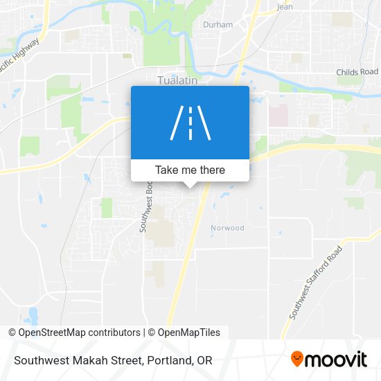 Southwest Makah Street map