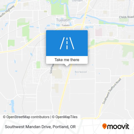 Mapa de Southwest Mandan Drive