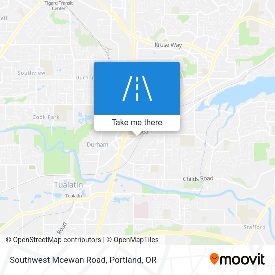 Southwest Mcewan Road map