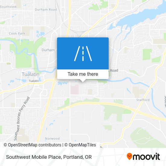 Mapa de Southwest Mobile Place
