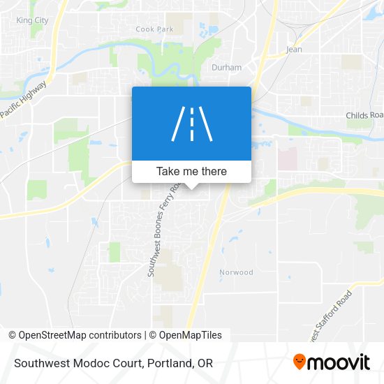 Mapa de Southwest Modoc Court