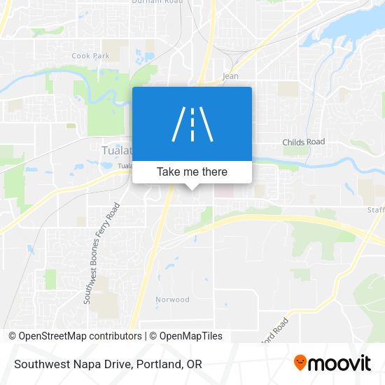 Southwest Napa Drive map
