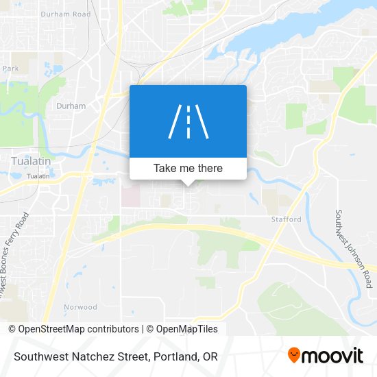 Southwest Natchez Street map