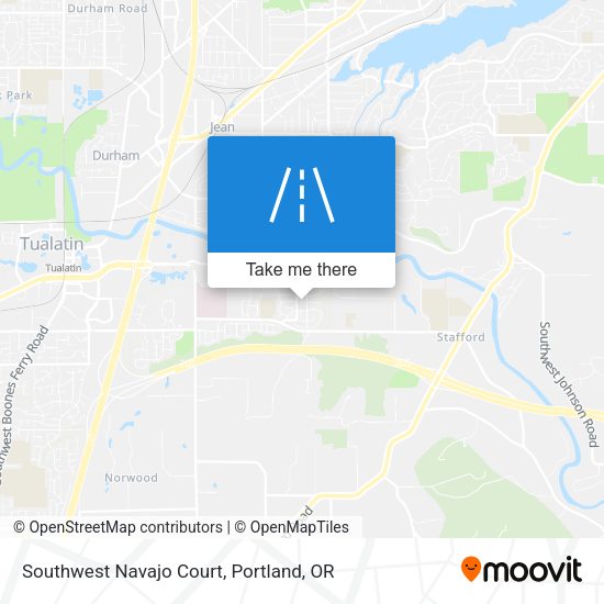 Southwest Navajo Court map