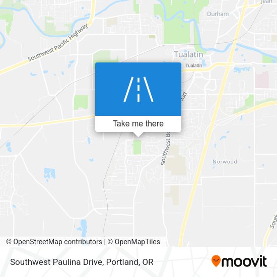 Southwest Paulina Drive map