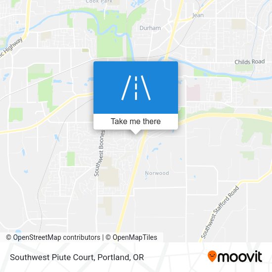 Southwest Piute Court map