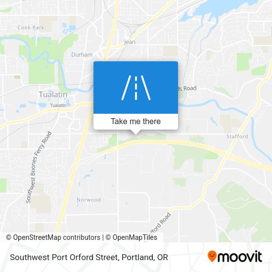 Southwest Port Orford Street map