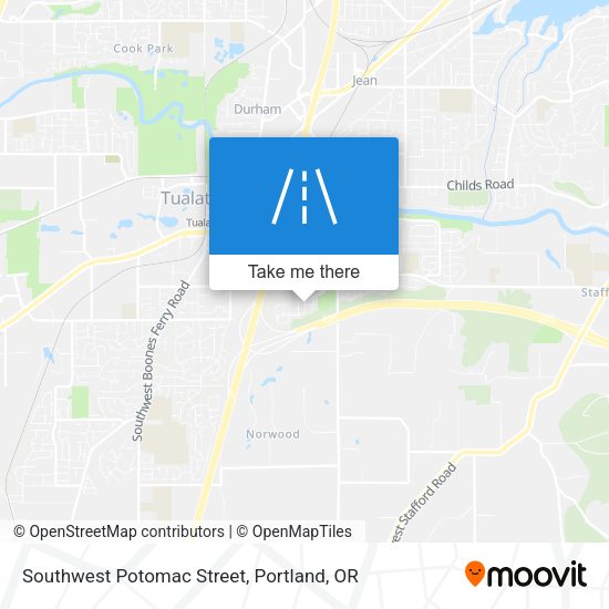 Mapa de Southwest Potomac Street