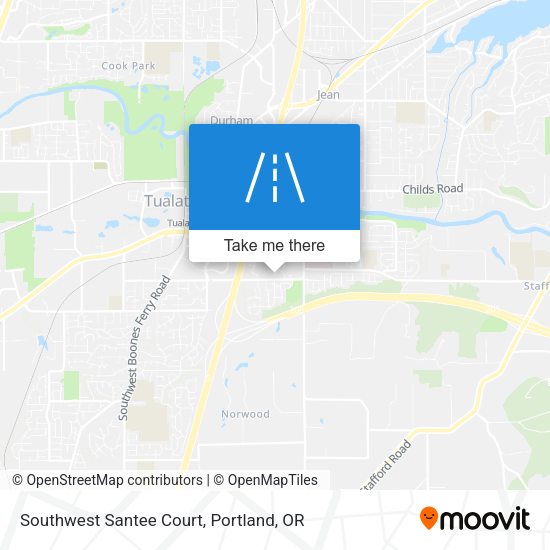 Mapa de Southwest Santee Court