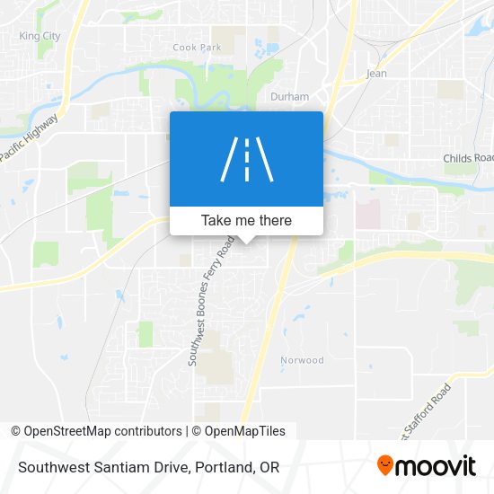 Mapa de Southwest Santiam Drive