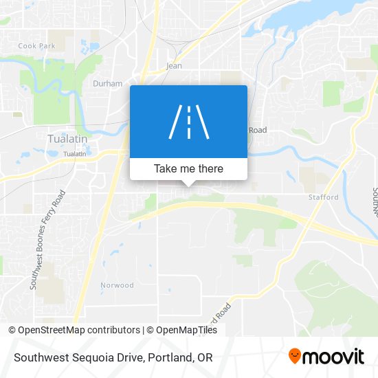 Southwest Sequoia Drive map