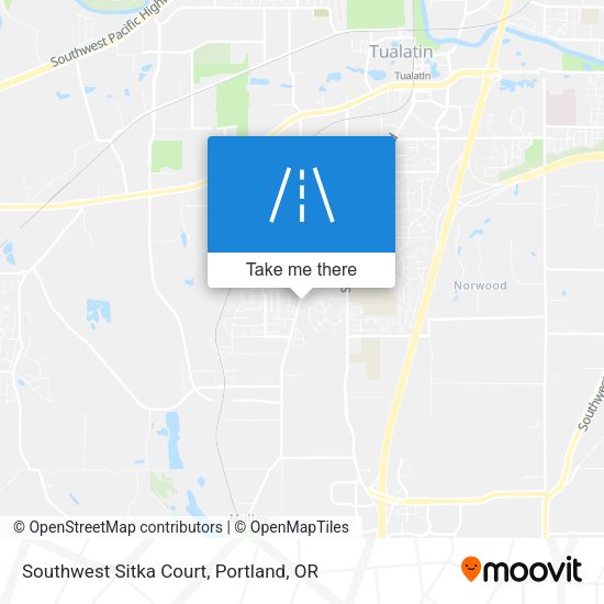 Mapa de Southwest Sitka Court