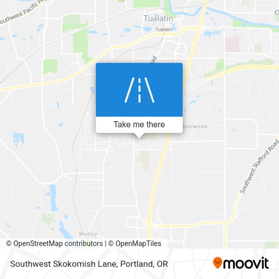 Southwest Skokomish Lane map