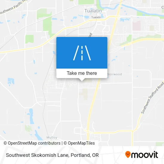 Southwest Skokomish Lane map