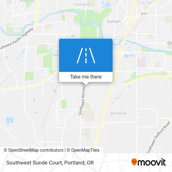 Mapa de Southwest Sunde Court