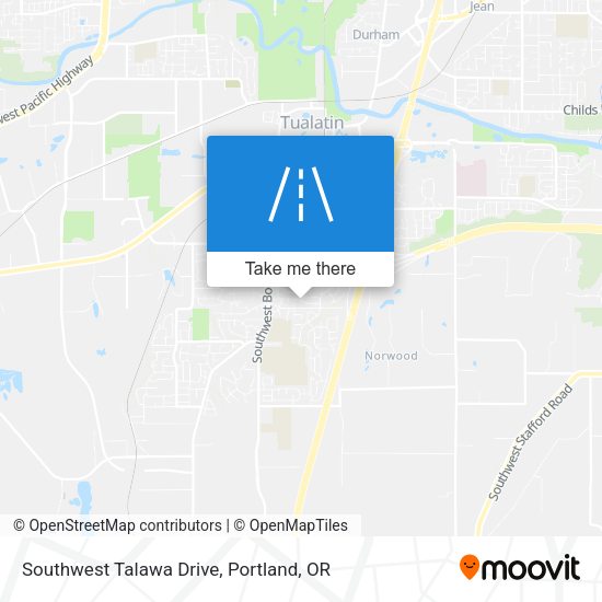 Southwest Talawa Drive map