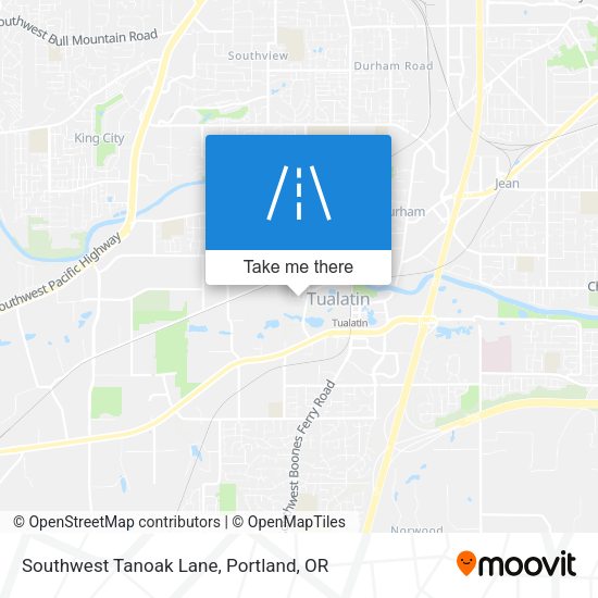 Mapa de Southwest Tanoak Lane