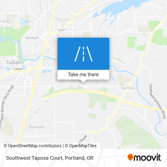 Southwest Taposa Court map
