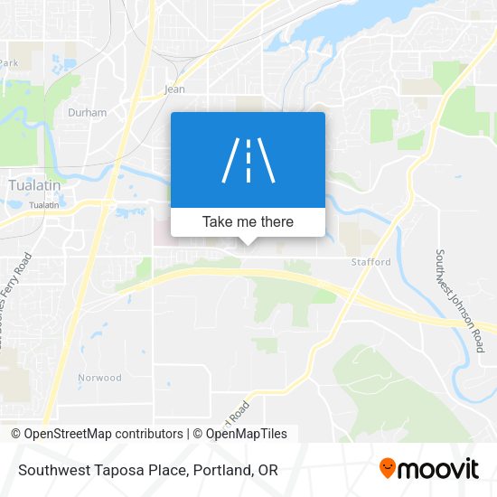 Mapa de Southwest Taposa Place