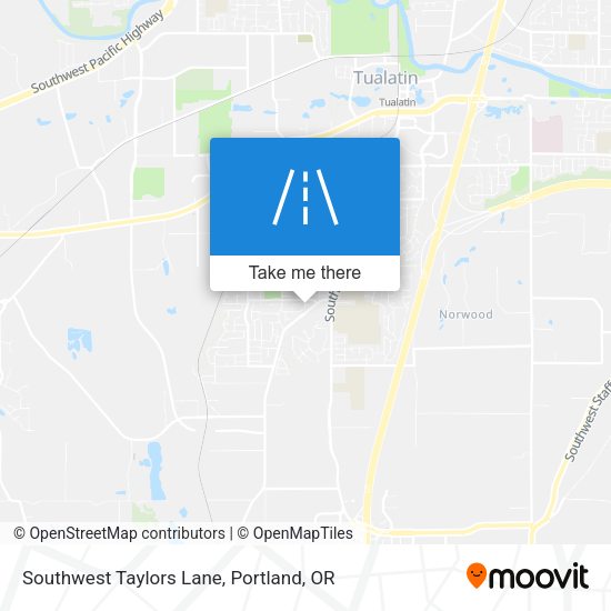 Southwest Taylors Lane map