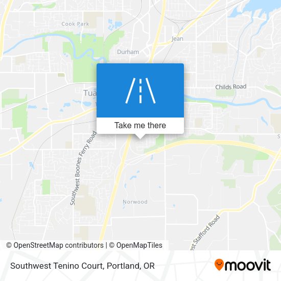 Mapa de Southwest Tenino Court