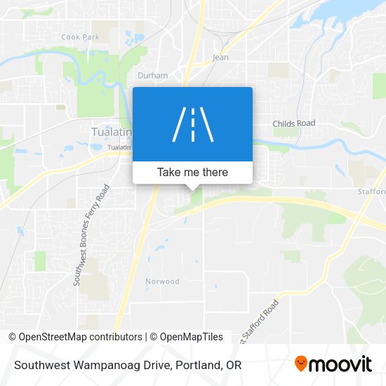 Southwest Wampanoag Drive map