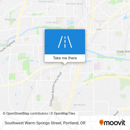 Southwest Warm Springs Street map