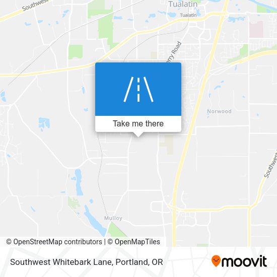 Southwest Whitebark Lane map