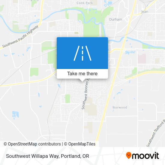 Southwest Willapa Way map