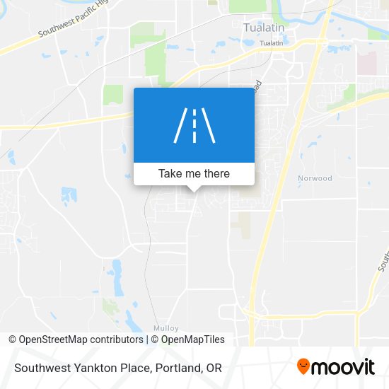 Mapa de Southwest Yankton Place