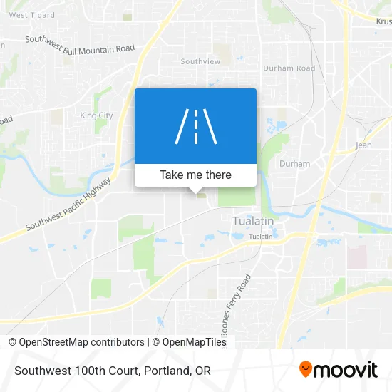 Southwest 100th Court map