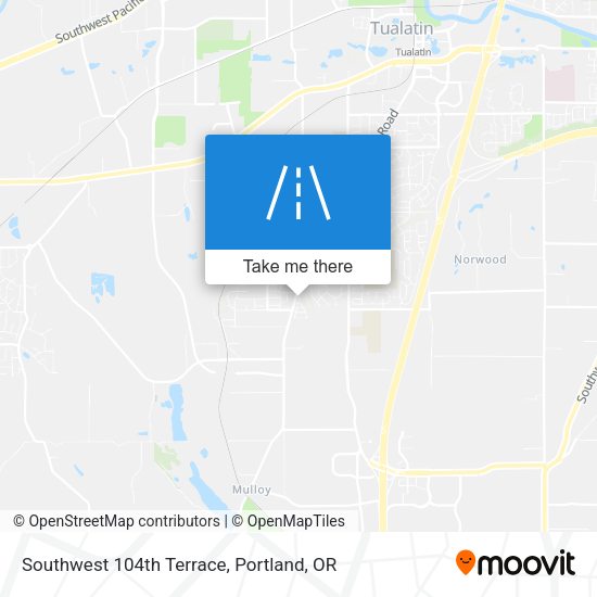 Southwest 104th Terrace map