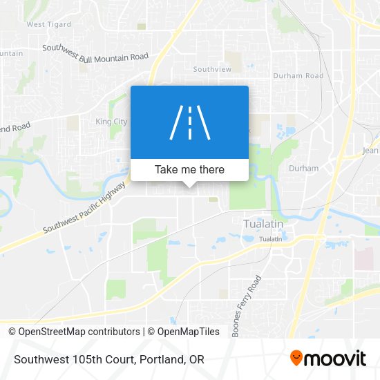 Southwest 105th Court map