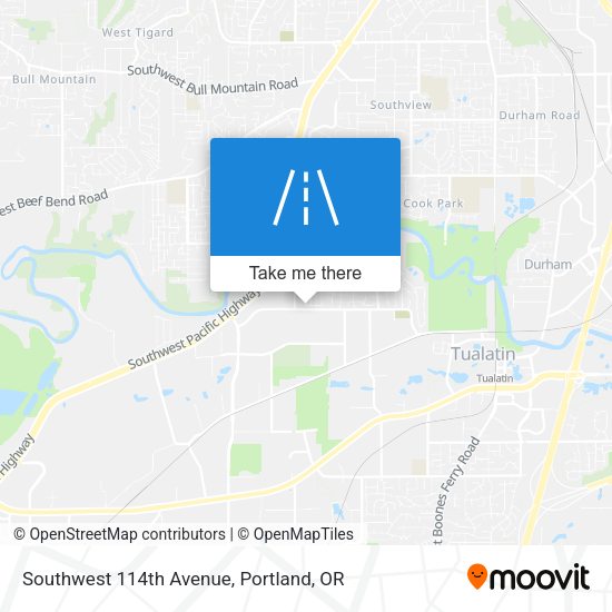 Southwest 114th Avenue map