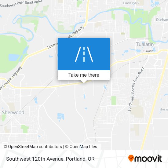 Southwest 120th Avenue map