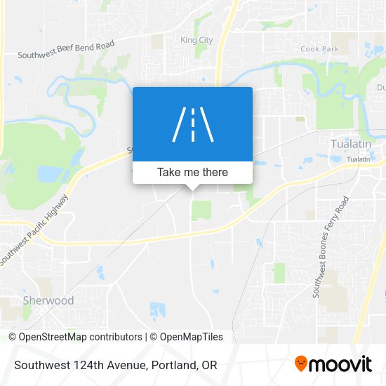 Southwest 124th Avenue map