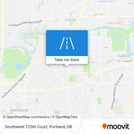 Southwest 125th Court map