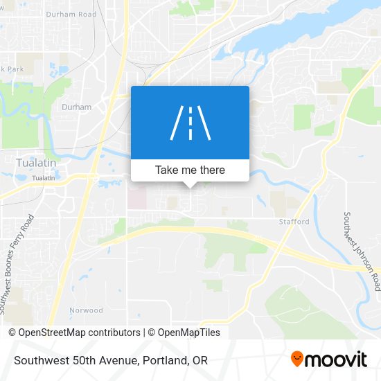 Southwest 50th Avenue map
