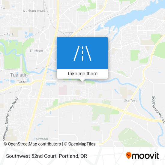 Southwest 52nd Court map